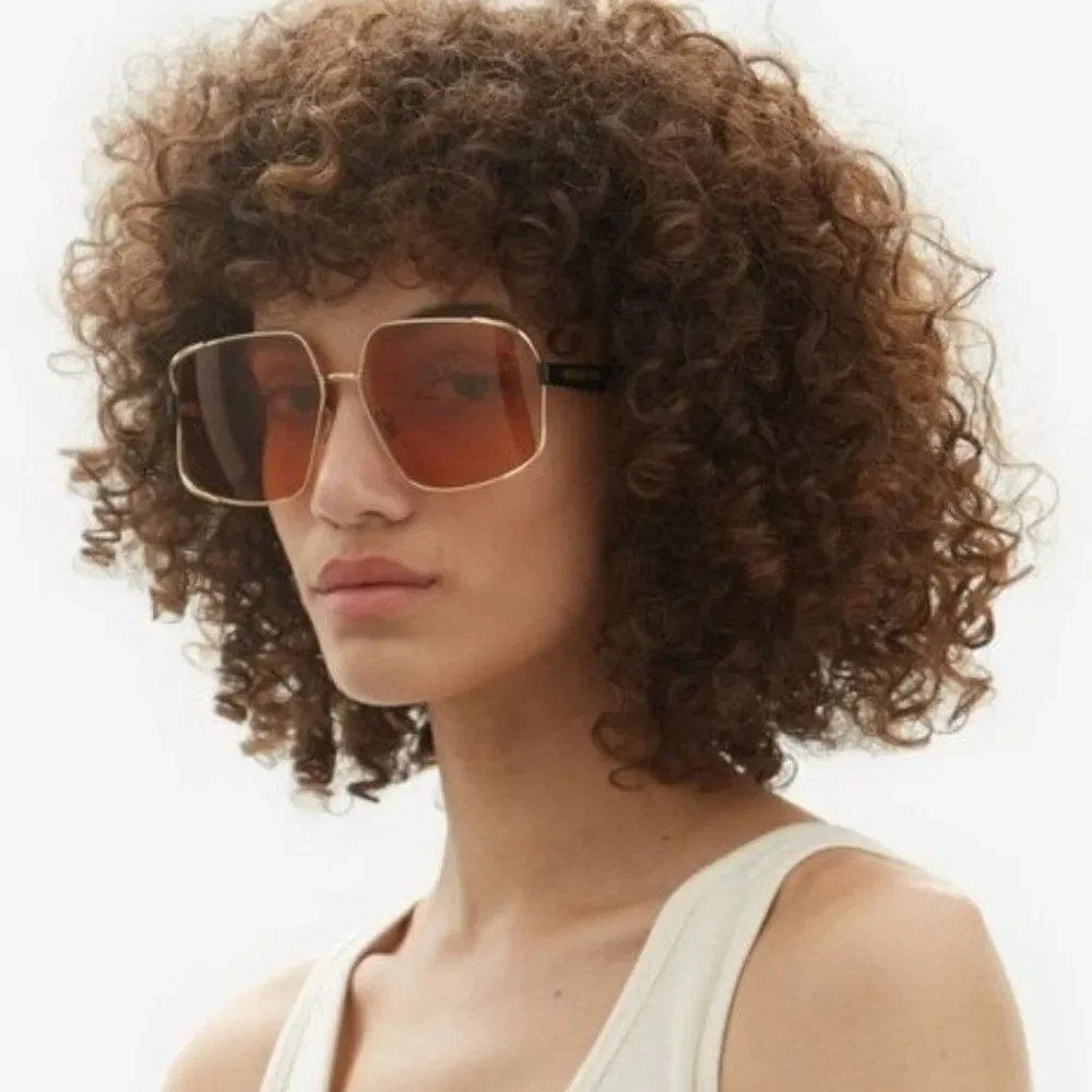 NEW Dior ARCHIDIOR S1U  B0E0 Gold Pink Women Oversized Square Sunglasses